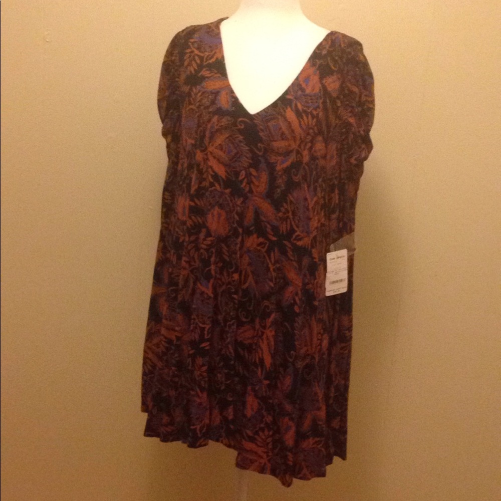Free People Hello Lover Tunic Black Medium.